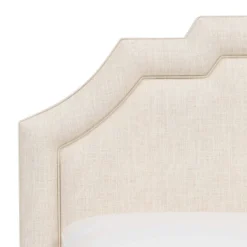 Axel Notched Bordered Headboard Linen - Skyline Furniture -Skyline Furniture GUEST 88f8dd68 0888 4abd 9818 a86cb873db7d