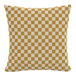 18"x18" Polyester Insert In Checkerboard Square Throw Pillow - Skyline Furniture -Skyline Furniture GUEST 8b0126fa 02dc 45f5 8f85 9e59a97dd4c3