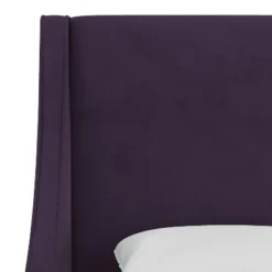 Dianna Swoop Arm Wingback Velvet Bed - Skyline Furniture -Skyline Furniture GUEST 8e9e41eb c3c3 478c 9e85 f0519a231964