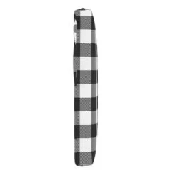 Classic Gingham Outdoor Seat Cushion Black - Skyline Furniture