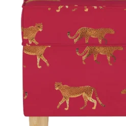 Storage Bench Cheetah Walk Raspberry - Skyline Furniture -Skyline Furniture GUEST 94c24526 ce0b 4e8b 9b0b 005ef0c94103