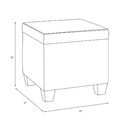 Storage Ottomans Cream Floral - Skyline Furniture 6 Storage Ottomans Cream Floral - Skyline Furniture - Image 4