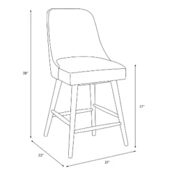 Sherrie Counter Height Barstool In Patterns Botanical Helsinki Block Lavender - Skyline Furniture -Skyline Furniture GUEST 9fdced25 2fdd 4a48 ad72 aca0d5b3082e