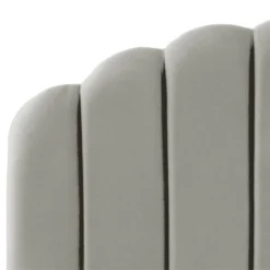 King Emma Channel Seamed Shell Headboard In Faux Silk Silver - Skyline Furniture -Skyline Furniture GUEST a4d9bee0 bef2 4d47 8c09 fa8a32ce974b