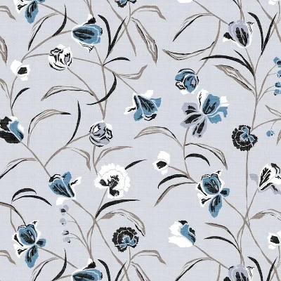 Whisp Floral Square Throw Pillow Blue - Skyline Furniture 5 Whisp Floral Square Throw Pillow Blue - Skyline Furniture - Image 3