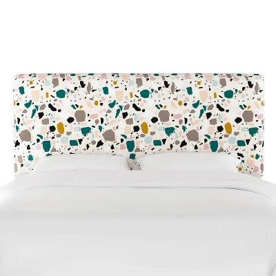 Olivia Upholstered Headboard Terrazzo Emerald Ochre - Cloth & Company 8 Olivia Upholstered Headboard Terrazzo Emerald Ochre - Cloth & Company - Image 6