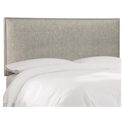 Arcadia Nailbutton Metallic Upholstered Headboard Groupie Pewter - Skyline Furniture 8 Arcadia Nailbutton Metallic Upholstered Headboard Groupie Pewter - Skyline Furniture - Image 6