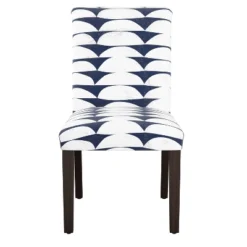 Hendrix Dining Chair In Geometric - Skyline Furniture -Skyline Furniture GUEST a9927561 355c 4f14 938f 21dabe86edc3