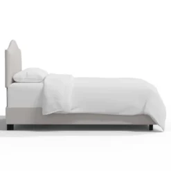 King Janeth Curved Bed Velvet Light Gray - Skyline Furniture -Skyline Furniture GUEST aadb9bff 685e 443e 819f 66b5910c16e6
