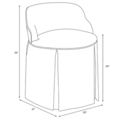 Vanity Chair In Kaleidoscope Floral - Skyline Furniture -Skyline Furniture GUEST ab14de4b 1c71 4338 b111 deec507876ba