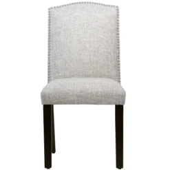 Ayala Nail Button Dining Chair In Linen - Skyline Furniture -Skyline Furniture GUEST ac42be73 ece8 4930 96cb c490f105f8ea