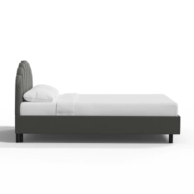Emma Shell Upholstered Platform Bed - Skyline Furniture 4 Emma Shell Upholstered Platform Bed - Skyline Furniture - Image 2