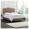 Seville Upholstered Bed In Linen - Skyline Furniture -Skyline Furniture GUEST adc86c9f ee05 43cc 931f a57ea742ef65