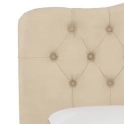 Queen Tufted Headboard Velvet Pearl - Skyline Furniture -Skyline Furniture GUEST ade2ac59 ce7f 438c 9b08 2ca36946284f