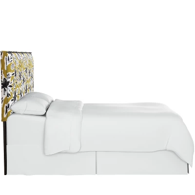 Arcadia Nail Button Botanical Printed Headboard - Skyline Furniture 4 Arcadia Nail Button Botanical Printed Headboard - Skyline Furniture - Image 2