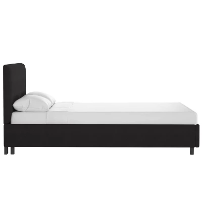 Olivia Solid Woven Upholstered Platform Bed Twill - Skyline Furniture 4 Olivia Solid Woven Upholstered Platform Bed Twill - Skyline Furniture - Image 2
