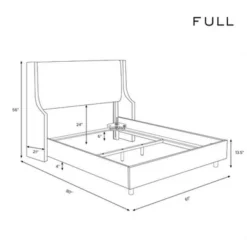 Dianna Swoop Arm Wingback Velvet Bed - Skyline Furniture -Skyline Furniture GUEST b7ea066e f6fb 4d92 af4a 10ea85e8a195