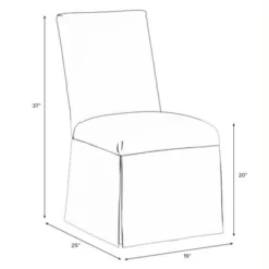 Victoria Slipcover Dining Chair In Pattern - Skyline Furniture -Skyline Furniture GUEST be67a3f9 92fe 43af ac8b 3948ca04fbfc