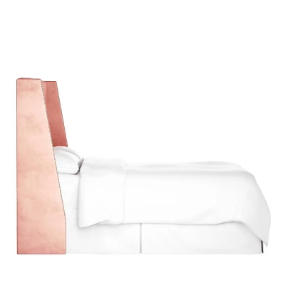 Arlette Diamond Tufted Wingback Headboard In Velvet - Skyline Furniture 4 Arlette Diamond Tufted Wingback Headboard In Velvet - Skyline Furniture - Image 2