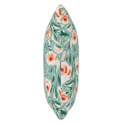 Green Floral Print Throw Pillow - Skyline Furniture