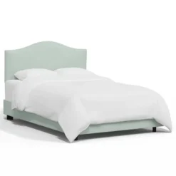 Queen Janeth Curved Bed Linen Pool - Skyline Furniture