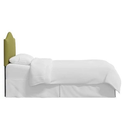 Custom Upholstered Curved Headboard Velvet Twin - Skyline Furniture 5 Custom Upholstered Curved Headboard Velvet Twin - Skyline Furniture - Image 3