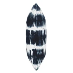 Obu Stripe Outdoor Throw Pillow Navy - Skyline Furniture