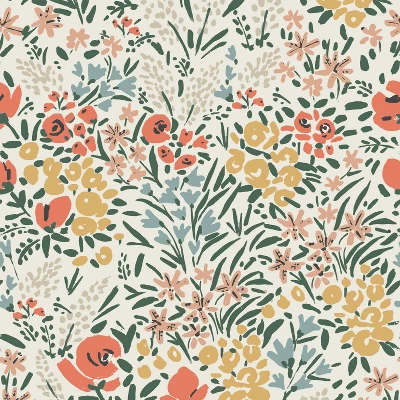 Storage Ottomans Cream Floral - Skyline Furniture 5 Storage Ottomans Cream Floral - Skyline Furniture - Image 3