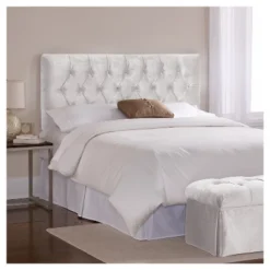 Edwardian Tufted Headboard Velvet - Skyline Furniture