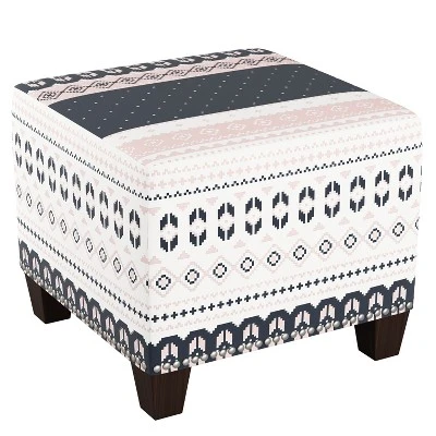 Square Nail Button Ottoman Patterned - Skyline Furniture 7 Square Nail Button Ottoman Patterned - Skyline Furniture - Image 5