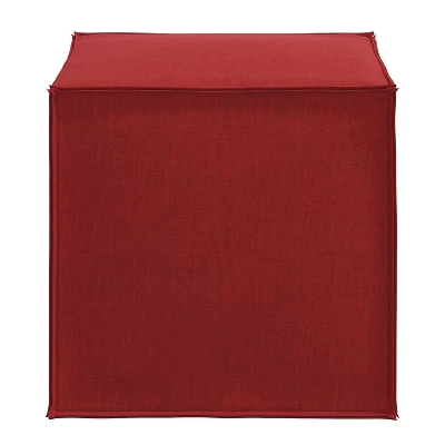 Custom Upholstered Square Ottoman With French Seams - Skyline Furniture 4 Custom Upholstered Square Ottoman With French Seams - Skyline Furniture - Image 2