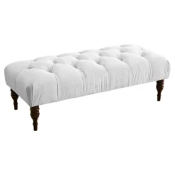 Edwardian Upholstered Tufted Bench - Skyline Furniture -Skyline Furniture GUEST e169c8cf e9ff 462e b8b5 47f7bd8f37f6