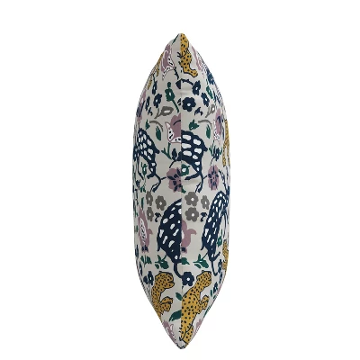 18" X 18" Outdoor Decorative Throw Pillow Leopard Mustard/Plum - Skyline Furniture 3 18" X 18" Outdoor Decorative Throw Pillow Leopard Mustard/Plum - Skyline Furniture