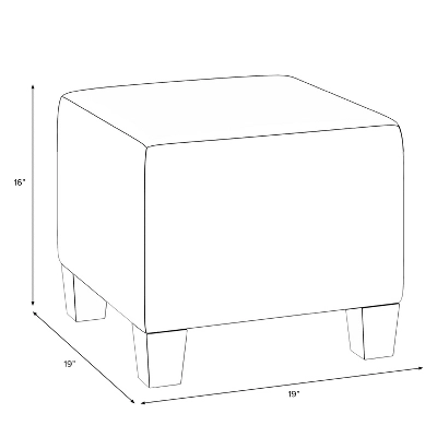 Yosemy Nail Button Square Ottoman In Patters - Skyline Furniture 6 Yosemy Nail Button Square Ottoman In Patters - Skyline Furniture - Image 4