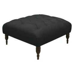 Custom Upholstered Tufted Square Ottoman - Skyline Furniture -Skyline Furniture GUEST f1716dcf de52 4ca9 a229 2262632acaeb