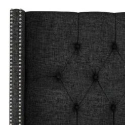 Louis Diamond Tufted Wingback Textured Linen Bed - Skyline Furniture 9 Louis Diamond Tufted Wingback Textured Linen Bed - Skyline Furniture -Skyline Furniture GUEST f41ff94d 2a54 42d3 a46b 8a9af73977dd