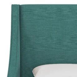 Dianna Swoop Arm Wingback Linen Bed - Skyline Furniture -Skyline Furniture GUEST f838268d 95cb 4873 8ba6 4dd36b62003d