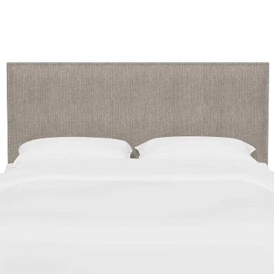 Arcadia Nailbutton Metallic Upholstered Headboard Groupie Pewter - Skyline Furniture 4 Arcadia Nailbutton Metallic Upholstered Headboard Groupie Pewter - Skyline Furniture - Image 2