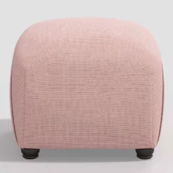 Poppy Ottoman Linen - Skyline Furniture