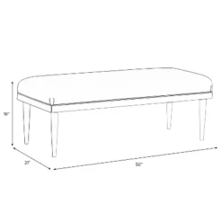 Fullerton Upholstered Bench In Patterns - Skyline Furniture -Skyline Furniture GUEST ffbc27a1 900d 4819 b763 eb355e02c674
